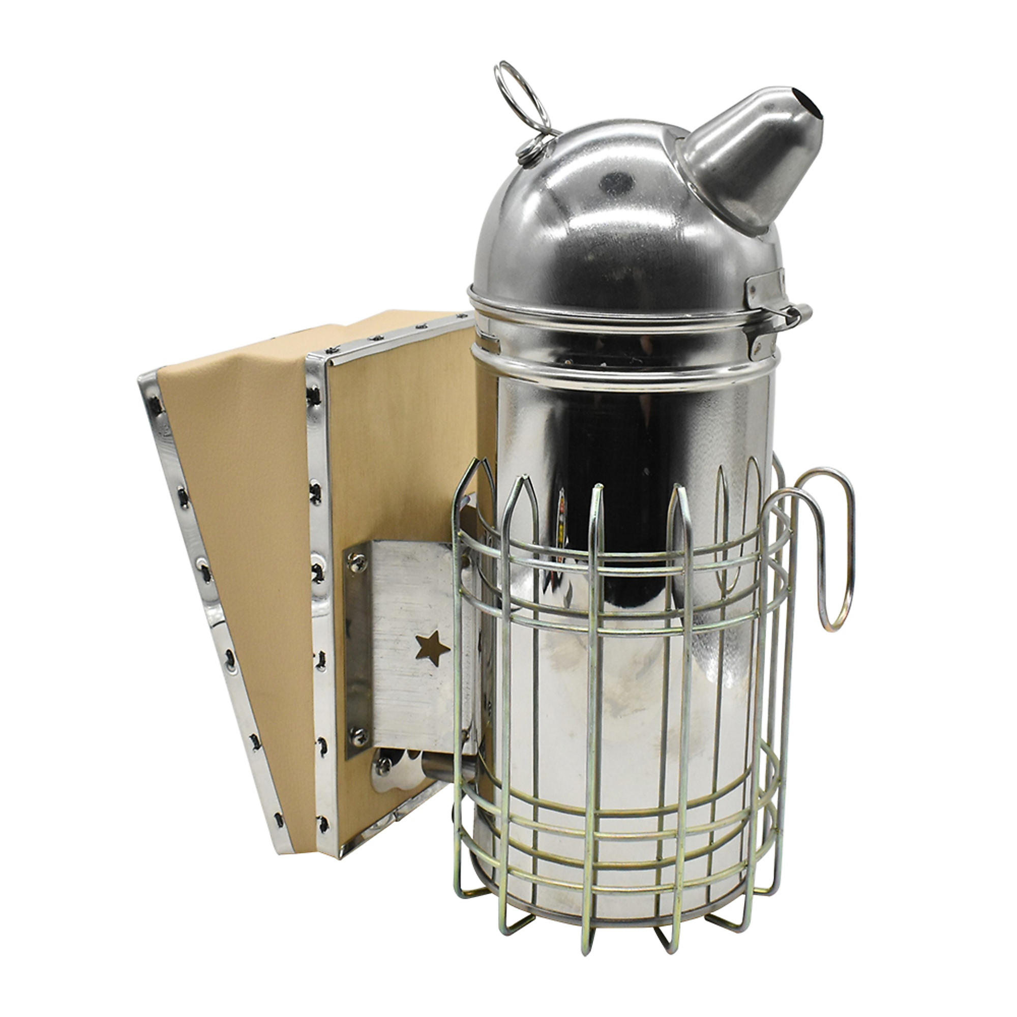 Good Land Bee Supply GLSMKR Beekeeping Beehive Smoker Stainless Steel w/Heat Shield